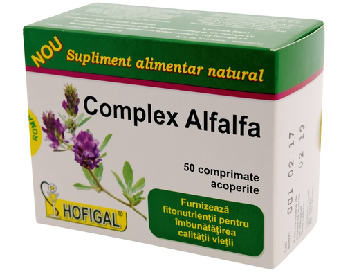 Complex Alfalfa 50 Tablets – Cholesterol & Metabolic Support