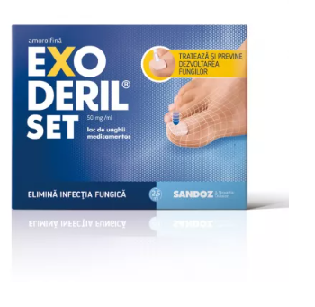 Exoderil Med nail polish set, 2.5 ml, Sandoz
