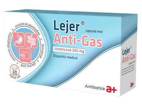Lejer Anti-Gas 240mg 30 Soft Capsules – Bloating & Digestive Support