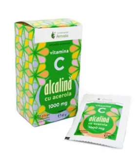 Alkaline vitamin C with acerola 1000 mg, 10 sachets