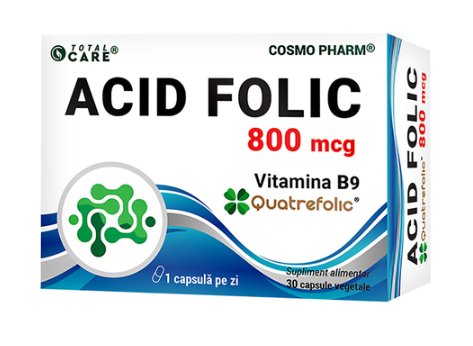 Folic Acid Quatrefolic 800mcg 30 Capsules – Pregnancy Support