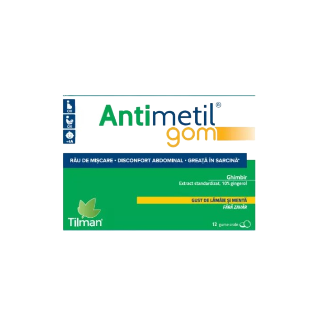 Antimetil gum, 12 oral gum