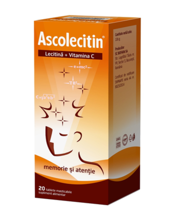 Ascolecitin 20 Tablets – Memory & Brain Support