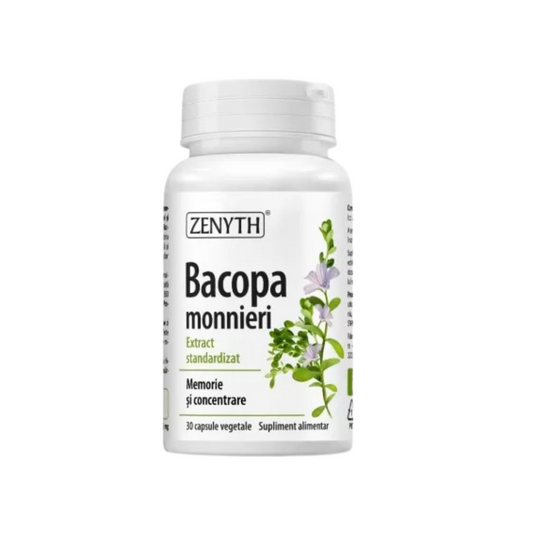 Bacopa monnieri, concentrated memories, 30 capsules