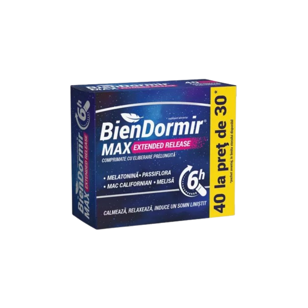 Bien Dormir Max Extended Release, 40 tablets