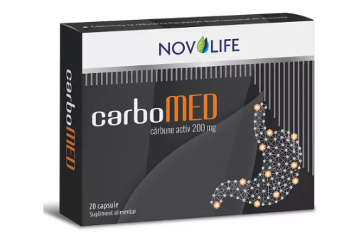 CarboMED activated carbon, 20 capsules