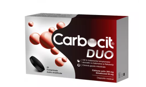 Carbocit DUO, 20 double-layered tablets