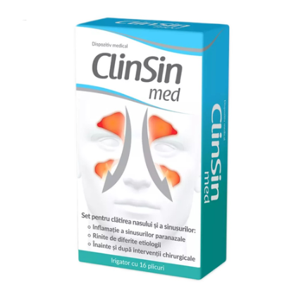 Clinsin Med Nasal Irrigation Kit – 16 Sachets for Sinus Care