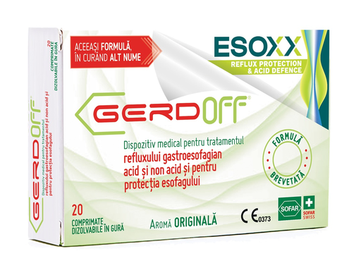 Gerdoff Esoxx 20 Tablets – Acid Reflux & Heartburn Relief