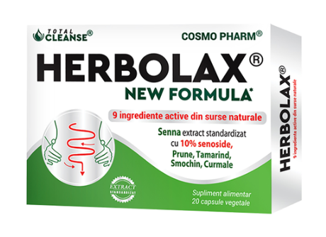 Herbolax New Formula 20 Vegan Capsules – Digestive Comfort Support