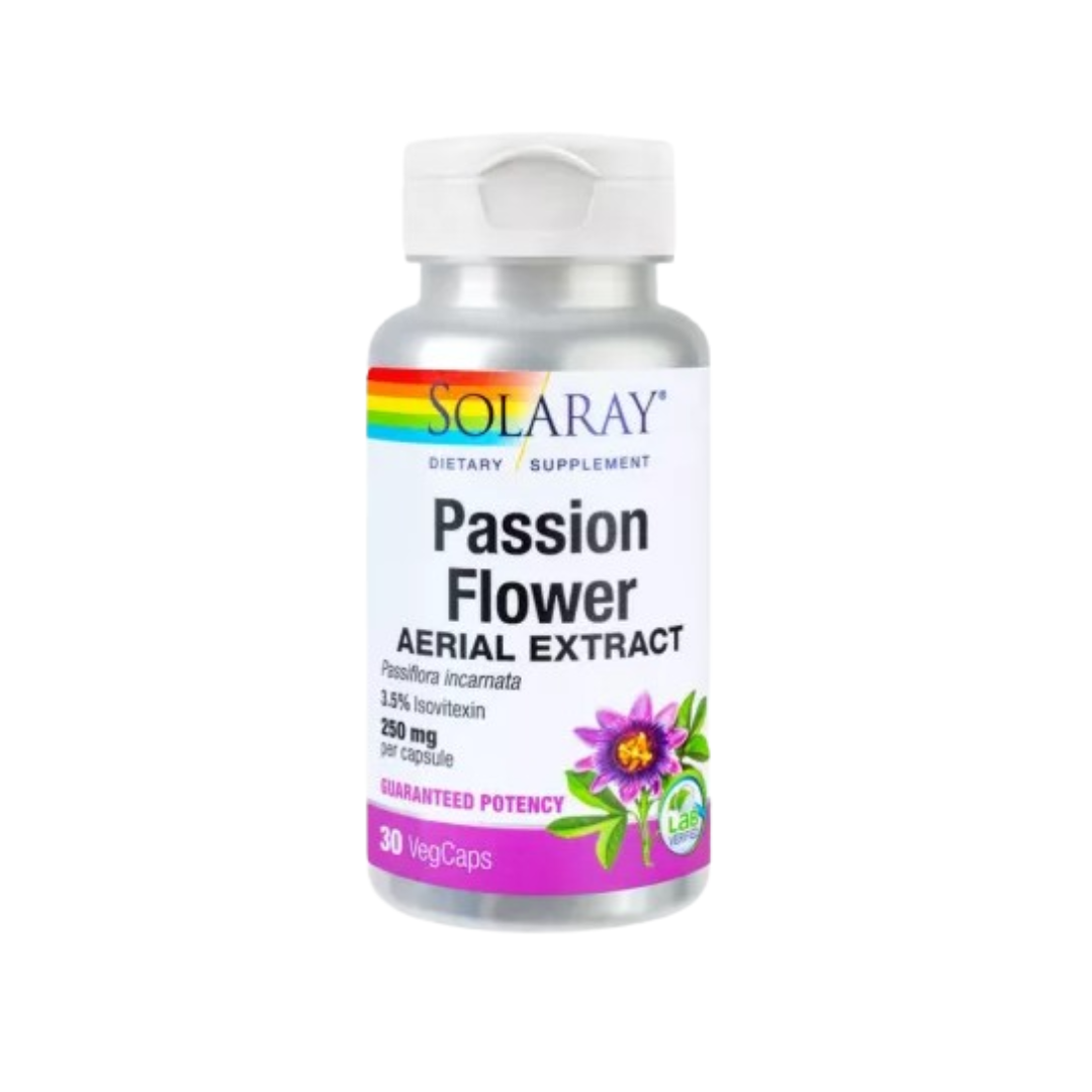 Passion Flower 250mg Solaray, 30 capsules