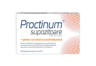Proctinum Hemorrhoid Suppositories 10 Pieces – Hyaluronic Acid Relief