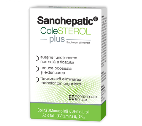 SanoHepatic Cholesterol Plus 60 Tablets – Liver & Cholesterol Support
