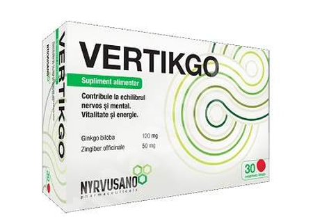 Vertikgo 30 Tablets – Circulation & Memory Support, Vertigo