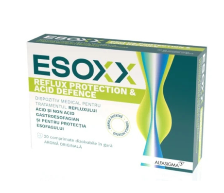 Esoxx Acid Defence 20 Chewable Tablets – Acid Reflux & Heartburn Relief