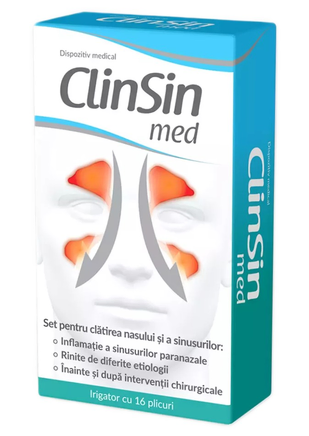 Clinsin Med 16 Sachets – Nasal Irrigation & Sinus Care