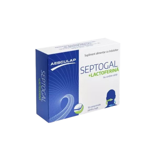 Septogal + lactoferrin, 18 lozenges