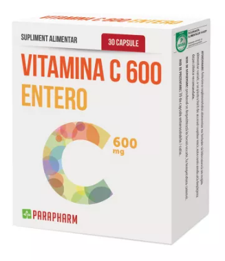 Vitamin C Entero 600mg, 30 capsules