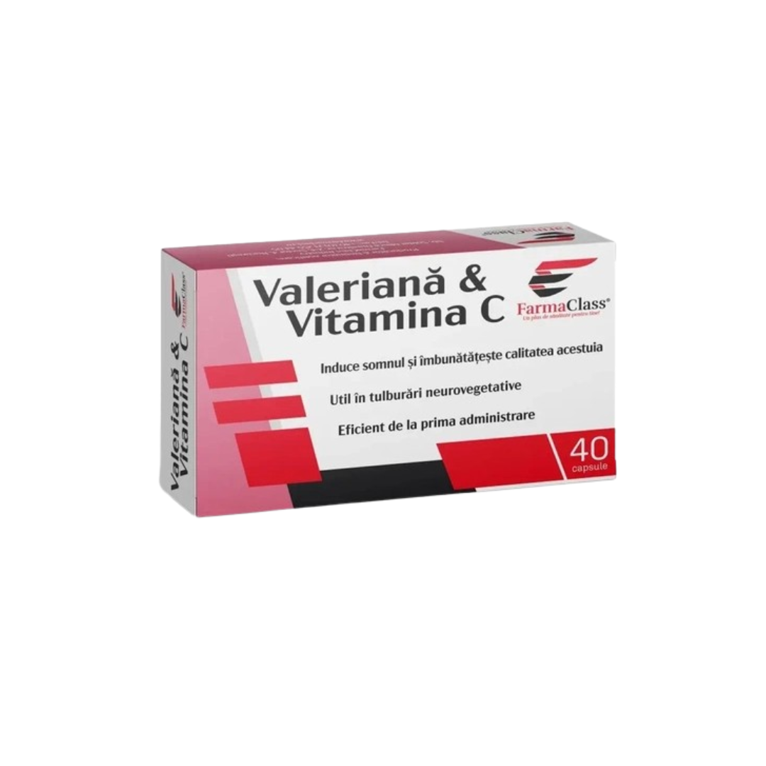 Valerian and Vitamin C, 40 capsules