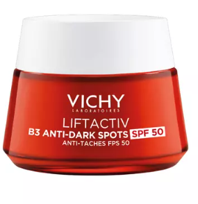 Anti-wrinkle day cream with niacinamide and SPF 50 Liftactiv B3, 50 ml, Vichy