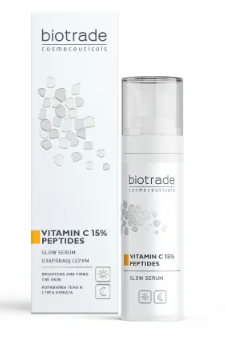 Brightening serum with vitamin C 15% and Pure Skin peptides, 30 ml, Biotrade