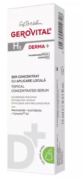 Concentrated serum with local application H3 Derma+, 15 ml