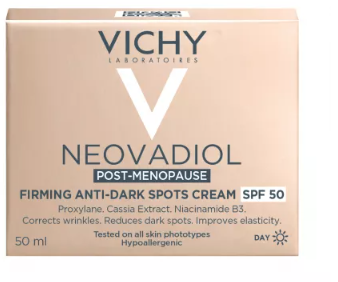 Day cream with firming effect and anti-brown pigmentation spots SPF 50 Neovadiol Post-Menopause, 50 ml, Vichy