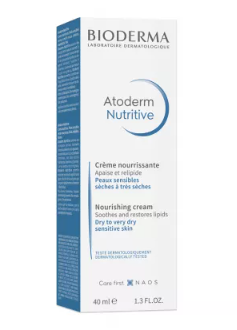 Dry and very dry skin cream Atoderm Nutritive, 40 ml, Bioderma