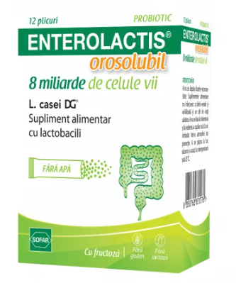 Enterolactis oral solution, 12 sachets