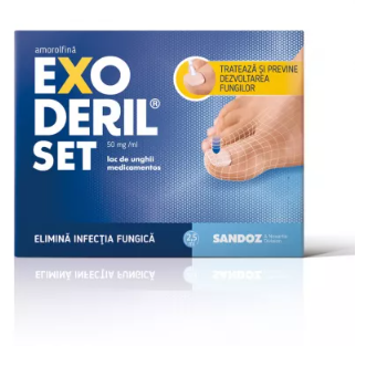 Exoderil Med nail polish set,  2.5 ml, Sandoz