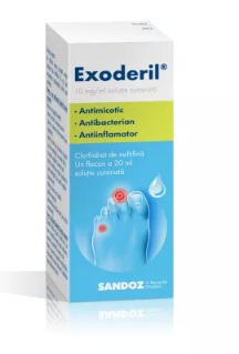 Exoderil skin solution,  20 ml, Sandoz