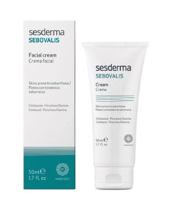 Face cream for skin with seborrheic tendency Sebovalis, 50 ml, Sesderma