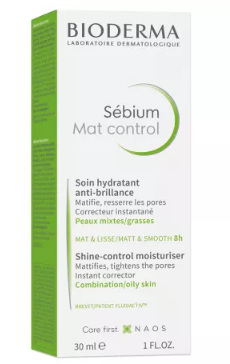 Fluid hydratant mattifying agent Sebium Mat Control, 30 ml, Bioderma