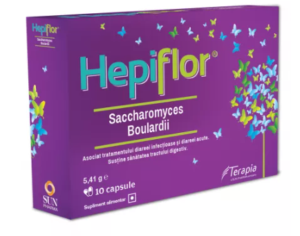 Hepiflor Saccharomyces Boulardii, 10 capsules