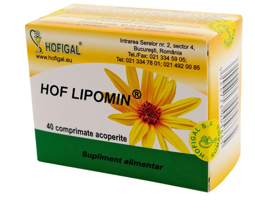 Hof Lipomin 40 Tablets – Supplement Cholesterol & Lipid Support