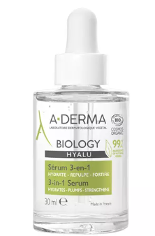 Hyalu Biology 3 in 1 hydrating serum, 30 ml, A-Derma