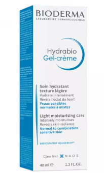 Hydrabio cream gel for normal or mixed sensitive skin, 40 ml, Bioderma