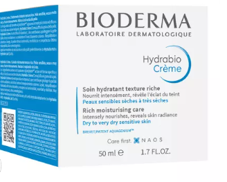 Hydrabio moisturizing cream for sensitive and dry skin, 50 ml, Bioderma