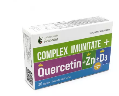 IMMUNITY Complex Quercitin + Zn + D3, 30 capsules