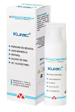 Kurac cream for the treatment of acne, 30 ml, Braderm