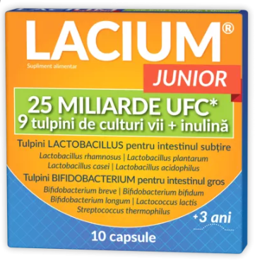 Lacium Junior 25 billion UFC, 10 capsules