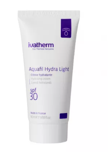 Moisturizing face cream with SPF 30 Aquafil Hydra Light, 50 ml, Ivatherm