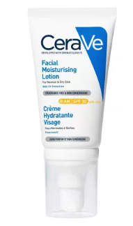 Moisturizing face cream with sun protection SPF 30 for normal and dry skin, 52 ml, CeraVe