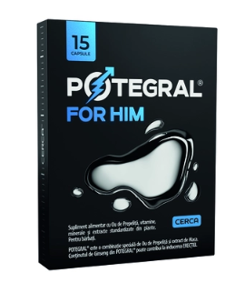 Potegral For Him potency supplement, 15 capsules