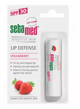 Protective dermatological lip balm with SPF 30 Strawberry, 4.8 g, Sebamed