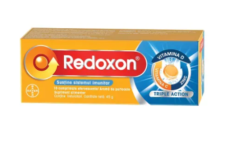 Redoxon Triple Action Vitamin C, D and Zinc, 10 tablets