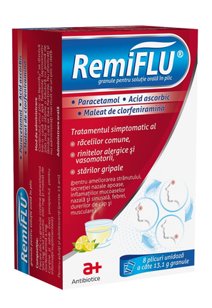 Remiflu Oral Granules 8 Sachets – Cold & Flu Symptom Relief