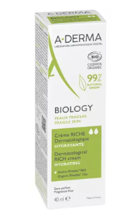 Riche Biology moisturizing cream, 40 ml, A-Derma