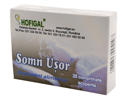 Somn Usor 20 Capsules – Natural Sleep & Relaxation Support