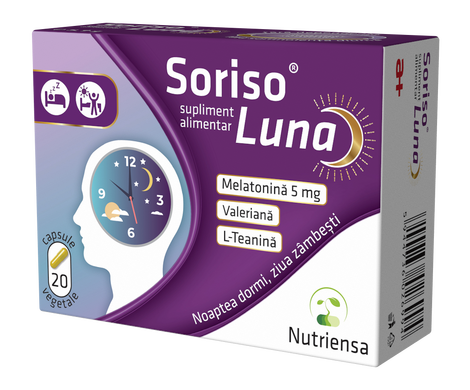Soriso Luna 20 Vegetarian Capsules – Sleep & Relaxation Support